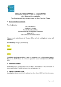DDC - Fourniture de matériel pour des travaux au plan d'eau des Etivaux (PDF - 507Ko)
