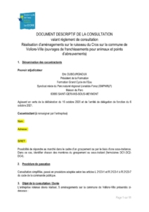 DDC -Réalisation d’aménagements sur le ruisseau du Cros sur la commune de Vollore-Ville (PDF - 2Mo)