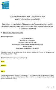 DDC - FOURNITURE ET INSTALLATION D'EQUIPEMENTS D'ABREUVEMENT (1019 Ko)
